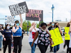 Over 100 people took to the streets of downtown Grande Prairie, marching for a second Black Lives Matter protest on June 20. The first, which saw over 1,000 participants, took place on June 6, 2020.