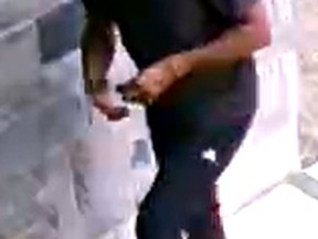 The Woodstock police are seeking the publicÕs help in identifying a porch pirate who took an Amazon package from the doorstep of a home. A photo of the suspected man.

Handout