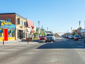 Main street in the downtown core of Grande Prairie, Alta. on Wednesday, Oct. 2, 2019.