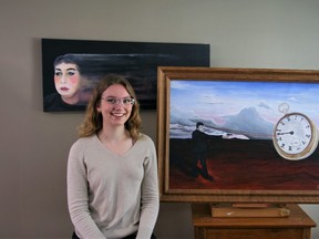 Page Cowell received this year’s Woodstock Art Gallery scholarship. She will study art at the Yukon School of Visual Arts this fall. (Courtesy Woodstock Art Gallery)