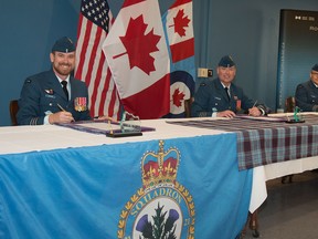 Lt. Col Richard Jolette relinquishes command of 21 Aerospace Control and Warning Squadron to Ltd. Col. Joseph Oldford, Friday, in a ceremony at 22 Wing-CFB North Bay. Col. Mark Lachapelle, commander of 22 Wing and Canadian Air Defence Sector Commander, presides over the ceremony.
Corporal Robert Ouellette, Imagery Technician, 22 Wing
