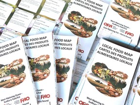 A copy of the Local Food Map, prepared by the West Nipissing Sudbury East Federation of Agriculture, East Nipissing Parry Sound Federation and Nipissing Round Table. Supplied Photo