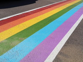 The Pride crosswalk in Downtown Pembroke will be repainted overnight April 24 so Albert Street will be closed between Pembroke Street West and Lake Street.