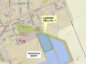 The much-needed upgrade on cell one at the Tavistock Wastewater Treatment Plant is causing a stink in more than one way. The ongoing Oxford County construction project has been generating concerns and complaints from locals. (Handout)