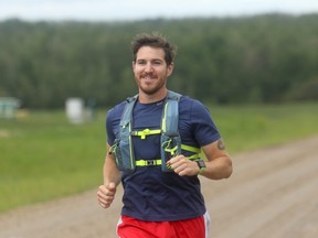 Matt Shepard (seen here) of Valleyview is in Grande Prairie, making an attempt to break the Canadian ultra marathon record of 840 kilometres. ‘Shep’ begins his quest for the record book on Wednesday morning at 9 a.m. at Legion Field. The public are welcome to come out and cheer Shepard on, but he stresses people should respect social distancing rules. Shepard will finish the race next Tuesday at 9 a.m.