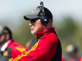 Brian Cluff of the Guelph Gryphons sideline.