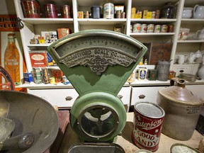 A general store scene on the second floor of the Brant Museum and Archives has an emphasis on locally made products of yesteryear. The museum has re-opened after a three-month shutdown due to COVID-19, and will offer online programming instead of the usual summer day camps for children.