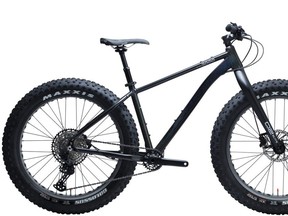 The stolen bicycle is similar to the one pictured above. It is a flat black 2018 KHS 3000 model 4-season mountain bike valued at approximately $2,800.