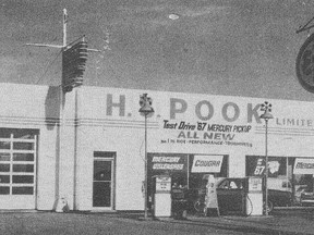 The H.S. Pook Mercury dealership at Blenheim. Photo courtesy of Blenheim Historical Society.