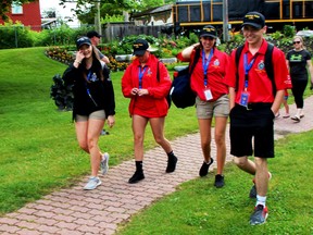 The 2019 YIPIs heading down to help out at the Huck Finn Fishing Derby. Due to the COVID-19 pandemic the program has been cancelled for 2020, but will return in 2021.  
Lorraine Payette/For Postmedia Network