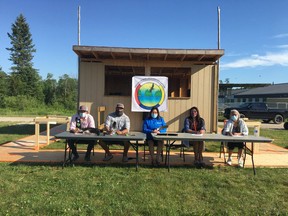 The new chief and council of Niisaachewan Anishinaabe First Nation after the election on Saturday, June 27.