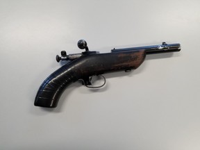 The firearm recovered from the 17-year-old's backpack. (supplied photo)