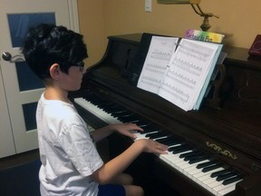 Ian Skrzypek, 11, of Brantford, will be performing five piano pieces in the third annual Brant Music Festival being held virtually from June 15 to 20.