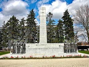 Walter Allward, who created the Brant War Memorial, also created the Canadian National Vimy Memorial at Vimy Ridge. His obelisks stand out on both monuments. The starkness of the Brant War Memorial symbolizes the loss in Brantford and Brant County of 1,042 men and women from World War I to the Afghanistan War.