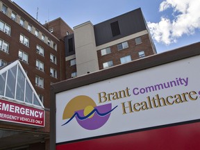 Patient volume at the Brantford General Hospital emergency department is down about 34 per cent during the pandemic. Exposito file photo