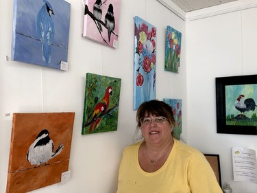 Painter Parnie Nolan used her Perth Street studio to display her work. (RONALD ZAJAC/The Recorder and Times)