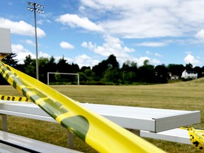 Athletic fields in Brockville remain closed to league play or practices. (RONALD ZAJAC/The Recorder and Times)