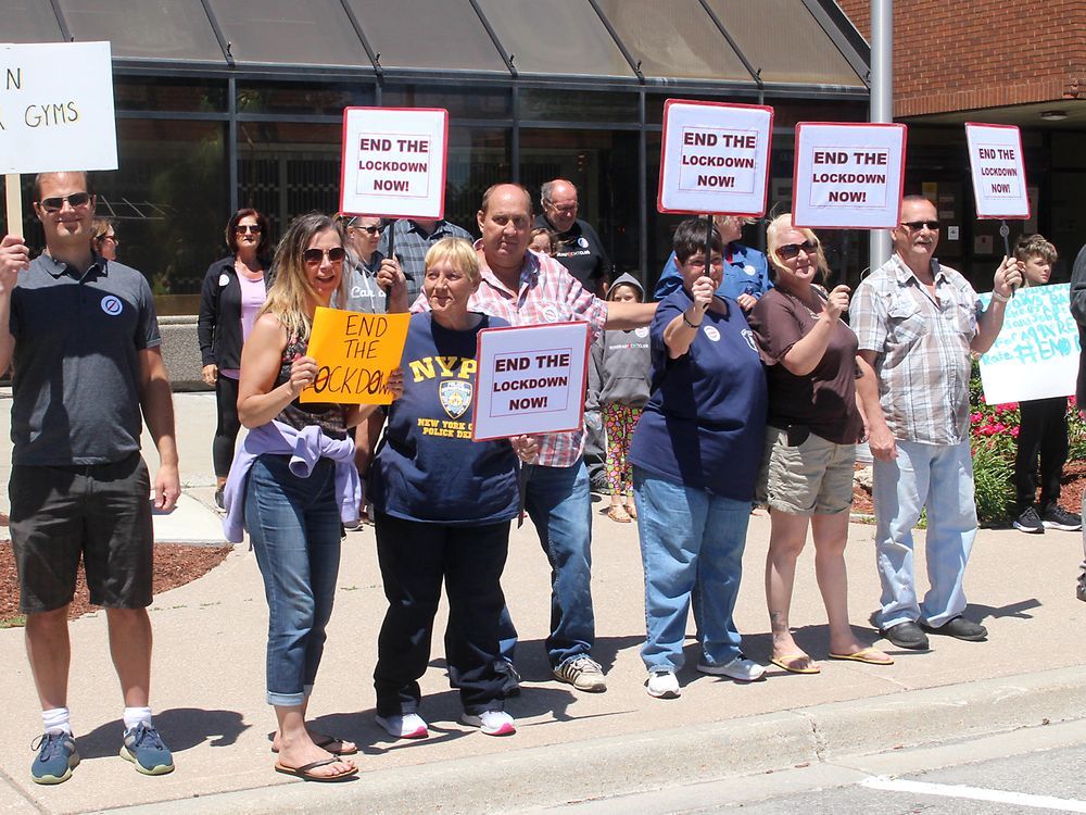 Frustration over continued pandemic restrictions prompts protests ...