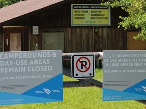 The Woodlands Campground entrance, near the west end of the Long Sault Parkway. Photo on Monday, June 15, 2020, in Cornwall, Ont. Todd Hambleton/Cornwall Standard-Freeholder/Postmedia Network