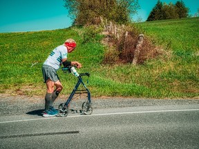 Walker racer Bob Hardy, on the road between Alexandria and Glen Robertson last month in what turned into his Glengarry 57 event.Handout/Jeff Poissant Photo/Cornwall Standard-Freeholder/Postmedia Network

Handout Not For Resale