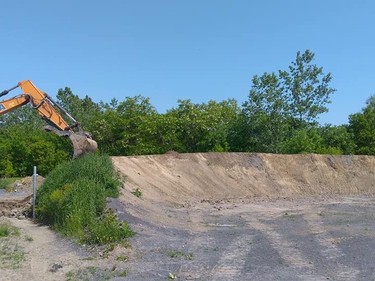 Clermont Rosa pitched in recently, doing some work in the dirt that built up the corners at the Cornwall BMX Club facility in Guindon Park.Handout/Cornwall Standard-Freeholder/Postmedia Network

Handout Not For Resale