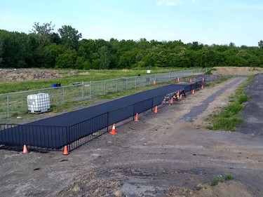 Sure, you could say the work at the upgraded finish line is close to finished.Handout/Cornwall Standard-Freeholder/Postmedia Network

Handout Not For Resale