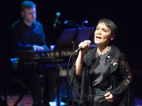 Susan Aglukark performs at FirstOntario Performing Arts Centre in St. Catharines on Thursday as part of the Celebration of Nations. Aglukark is an award-winning musician who tells the story of the Inuit throughout her show called Arctic Crossing. The film and musical show was opened by Les Stroud, also known as Survivorman, who brings a message of connoting to nature and honouring our responsibilities to nature. Julie Jocsak/ St. Catharines Standard/ Postmedia Network
