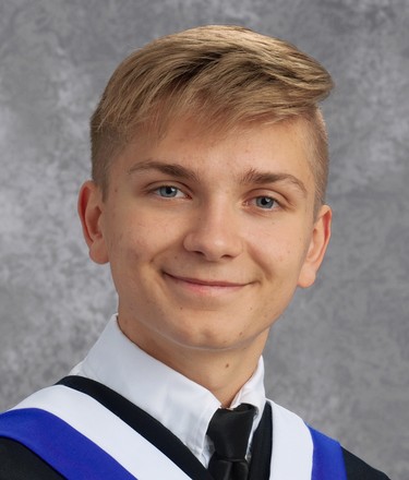 Connor VanMinnen of Chatham Christian School is a 2020 recipient of a Chatham Sports Hall of Fame bursary. (Contributed Photo)