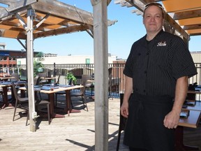 David Verburg on the rooftop patio at Sizzlin' in dowtown Owen Sound on Friday, June 26, 2020.