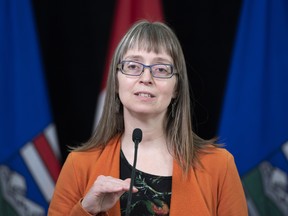 Alberta’s chief medical officer of health Dr. Deena Hinshaw provided an update, from Edmonton on Friday, June 5, 2020, on COVID-19 and the ongoing work to protect public health. (photography by Chris Schwarz/Government of Alberta)