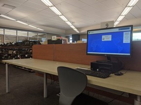 As of July 2, the library is allowing in-person computer use by appointment only. Photo Supplied