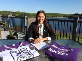 Cami Carpenter signs her letter of intent to play with McKendree University.