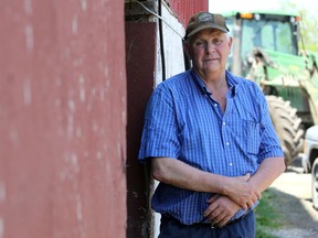 Stone Mills Township Reeve Eric Smith at one of the properties he farms near Erinsville on Tuesday. (Meghan Balogh/The Whig-Standard)