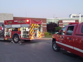 Greater Napanee Emergency Services responded to flooding that occurred at the Lennox and Addington County General Hospital when a hot water tank line malfunctioned early Sunday morning. (Bill Hammond, Greater Napanee Emergency Services/Supplied Photo)