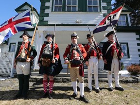 Members of Light Company of the King's 8th Regiment of Foot demonstrated some living history at the Fairfield-Gutzeit House in Bath in 2018. Loyalist Township is getting set to observe Loyalist Days, a weeklong online celebration of local history. (Meghan Balogh/The Whig-Standard)