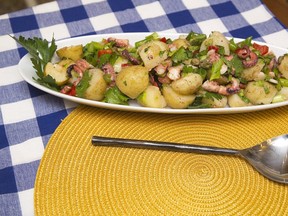 Octopus potato salad at Jill's Table. Derek Ruttan/The London Free Press/Postmedia Network