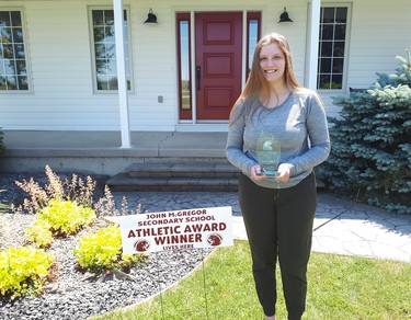 Olivia Roesch is the co-winner of the 2019-20 most outstanding female athlete award at John McGregor Secondary School in Chatham, Ont. (Contributed Photo)