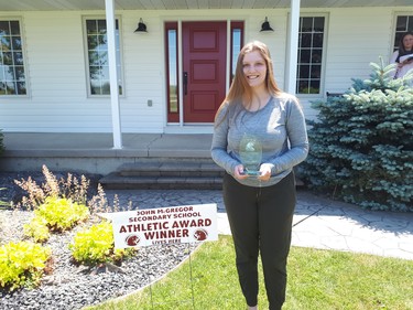 Olivia Roesch is the co-winner of the 2019-20 most outstanding female athlete award at John McGregor Secondary School in Chatham, Ont. (Contributed Photo)