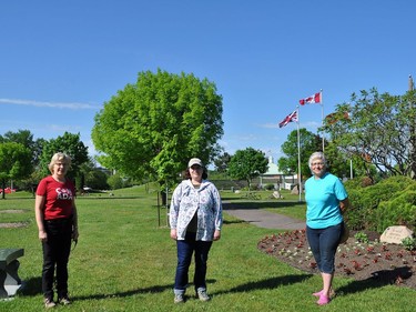 The dedicated volunteers of the Pembroke Horticultural Society have been busy working in the flower beds at the Pembroke Waterfront Park. They took part in a cleanup at the waterfront June 4.