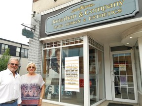 Wolfgang Stockmann and Eva Stockmann- Geisel, owners of Jonathan and Company Hair Design and Esthetics in Downtown Pembroke, are marking their 30th anniversary on June 30. Wolfgang is a master hairdresser and Eva is a cosmetic and foot-care specialist.