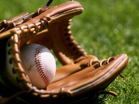 4 Mar 1998: A general view of a baseball laying in a glove on the grass during an Arizona Diamondbacks spring training game against the Chicago Cubs at Hohkam Stadium in Mesa, Arizona. The Diamondbacks defeated the Cubs 9-8.

Not Released (NR)