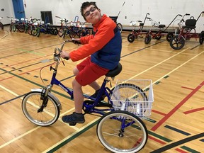 Westview Public School student - Ryley Mannett - enjoying his bike at last year's Wood Buffalo You Can Ride 2 event. Supplied image