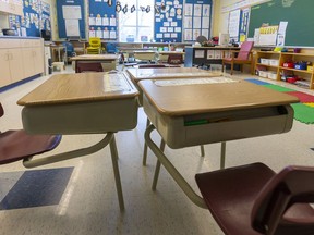 Empty classrooms. File photo/Postmedia Network