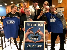 Theatre 42 has closed its doors in Sarnia permanently because of uncertainty related to COVID-19. The cast in the small theatre's first show are pictured. Front row left to right are Darryl Heater, Cian Poore, Liv Gogas and John Leverre.  Back row left to right are Cassandra Smith, Shane Davis, and Tayler Hartwick. (Submitted)