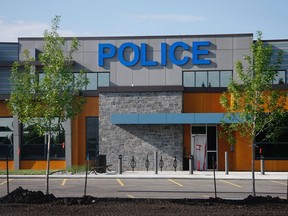 The Parkland RCMP headquarters on the west side of Spruce Grove.