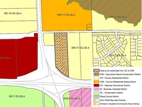 The subdivision discussed during a public hearing at Parkland County council May 26.
