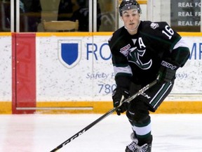 Sherwood Park Crusaders forward Will Zapernick is off to the University of Vermont after initial scholarship to the University of Alabama-Huntsville was put in jeopardy. Photo courtesy Target Photography