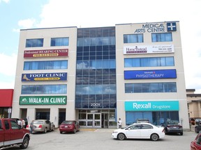 A Sudbury doctor, who operates from this Medical Arts Centre in Sudbury, Ont., was operating a remote methadone clinic on Six Nations until he was investigated by the College of Physicians and Surgeons.
 John Lappa/Sudbury Star/Postmedia Network