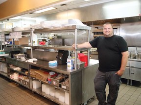 Kitchen manager Roch Dufresne stands in the kitchen area of East Side Mario's on Lasalle Boulevard in Sudbury, Ont.  on Wednesday June 10, 2020. Sudbury restaurants will be allowed to offer indoor seating starting Friday.