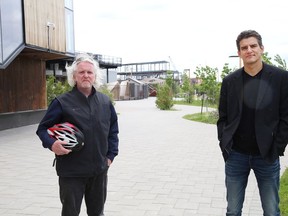 David Fortin, right, is an associate professor and director of Laurentian University's McEwen School of Architecture, and Terrance Galvin is an associate professor and past director of the McEwen School of Architecture.